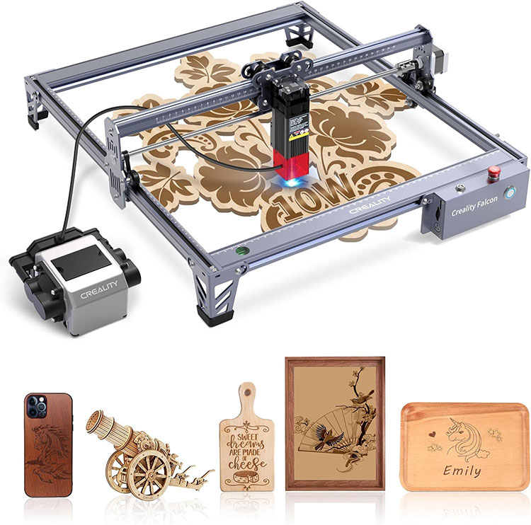 How does Laser Engraver Falcon Pro 10W Laser Cutter Work?