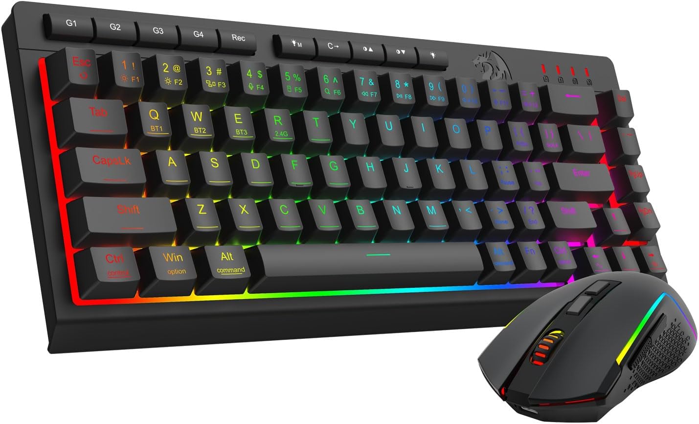 Black S157 Wireless Gaming Keyboard and Mouse Combo